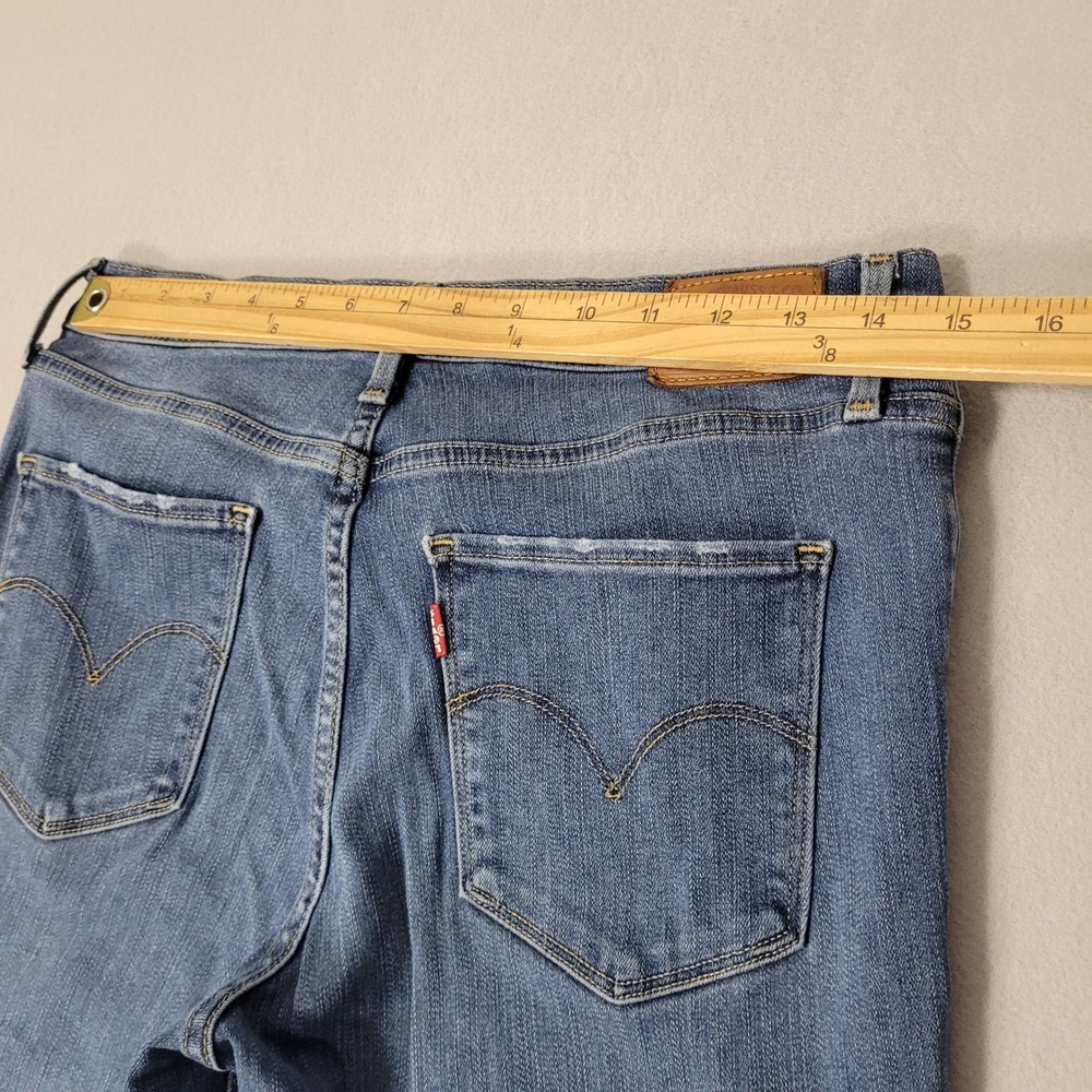 Levi's Jeans Womens 29x30 Blue Distressed 311 Skinny Shaping Stretch Denim - Picture 5 of 12